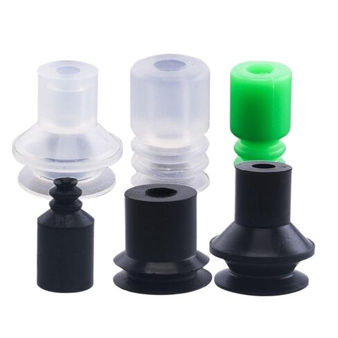 1PCS BT-3/5/7/9/10/15/16 White Green Silicone Pneumatic Sucker Black Three Layers Mini Round Vacuum Suction Cup(BT-5 White) in Saudi Arabia