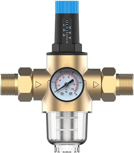 DN25 DN32 صمام تخفيض الضغط النحاسي مع مرشح التدفق العالي لخط الأنابيب المقياس ثابت ثنائي الاتجاه لمياه الصنبور (DN32 1.56MPa) in Kuwait