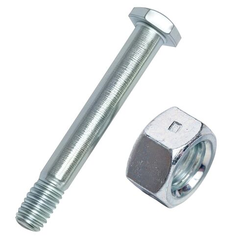 HKlanyue8-Set Caster Wheel Bolts and Nuts Set, M8x 2.5" Long, Galvanized Carbon Steel Hex Head Screws with Two-Way Lock Nuts, Heavy Duty Replacement Hardware for Handcarts, Dollies and Utility Carts. in Saudi Arabia