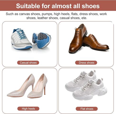 Sibba 4 Pairs Invisible Heel Protect Essential: Clear High Heel Comfort Pads Inserts, Self Adhesive Grips for Loose Shoes, Silicone Shoes Insoles for Blister Prevention & Pain Relief in Saudi Arabia