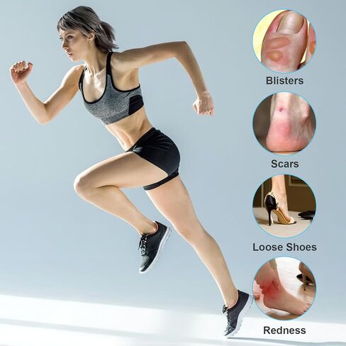 Sibba 4 Pairs Invisible Heel Protect Essential: Clear High Heel Comfort Pads Inserts, Self Adhesive Grips for Loose Shoes, Silicone Shoes Insoles for Blister Prevention & Pain Relief in Saudi Arabia