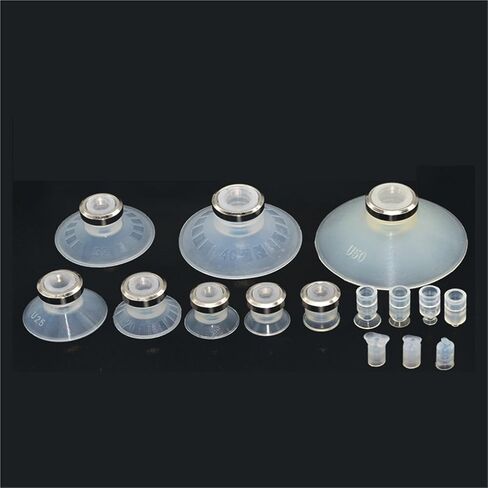 1PCS Mini Vacuum Suction Cup ZP Series ZP-02/04/6/08/10UN/US Dingle Layer Flat Soft Vacuum Sucker(ZP08U,QRB1) in Saudi Arabia