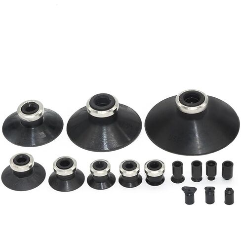 1PCS Mini Vacuum Suction Cup ZP Series ZP-02/04/6/08/10UN/US Dingle Layer Flat Soft Vacuum Sucker(ZP08U,QRB1) in Saudi Arabia