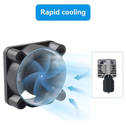 مجموعة Hotend الكاملة من Bamboo Lab الأصلية مع فوهة من الفولاذ المقاوم للصدأ 0.2 مم، وسخان سيراميك، وثرمستور، ومروحة تبريد، وجورب سيليكون لاستبدال كتلة تسخين الطارد للطابعة ثلاثية الأبعاد P1S/P1P in Kuwait