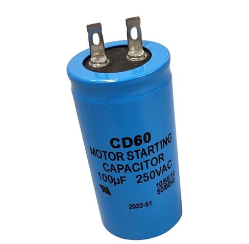 CD60 مكثف بدء تشغيل المحرك 100 فائق التوهج 250VAC 100MFD 100 فائق التوهج MFD 250V AC 250 VAC 34x68mm UL مدرج in Kuwait