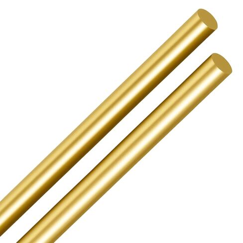 LEXININ 20 حزمة 6 × 300 مم قضيب دائري نحاسي، 0.24 × 11.8 بوصة مخزون شريط نحاسي صلب للحرف اليدوية، مشروع DIY in Kuwait