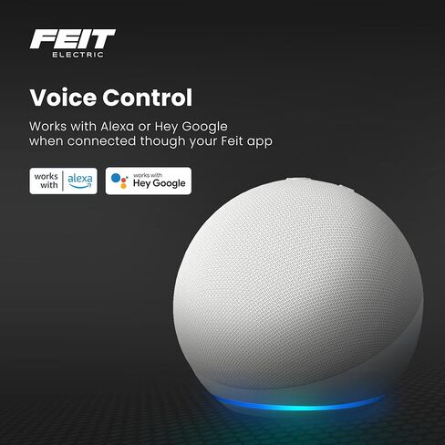 Feit Electric Smart LED Light Bulb, 40W Eq, Color Changing, Dimmable, Works with Alexa & Google Home, Wi-Fi Enabled, Straight Filament Glass Design, 90+ CRI, 15,000-Hour Lifetime, A1940/CL/RGBW/FIL/AG in Saudi Arabia