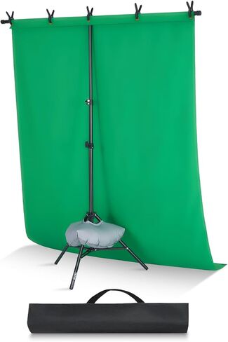 VEVOR Backdrop Stand, 8.5 x 10 ft Adjustable Photo Backdrop Stand Kit, Portable Background Backdrop Stand with 7 Crossbars, Heavy Duty Projector Screen Stand, for Wedding, Photo Video Studio & Party in Saudi Arabia