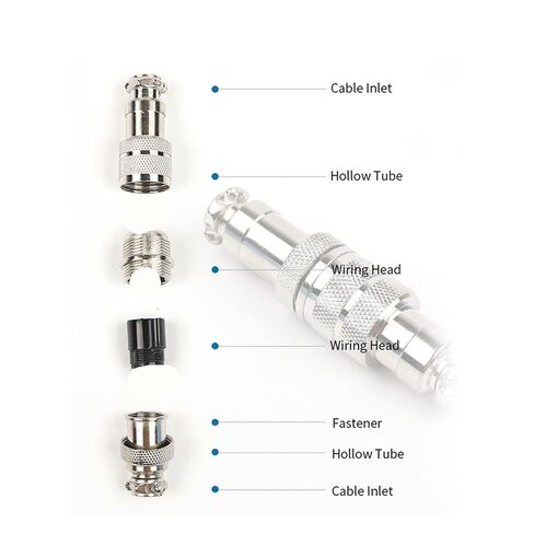 1PCS GX16 2/3/4/5/6/7/8/9/10 pin Male and Female Docking Connector(GX16-3D) in Saudi Arabia