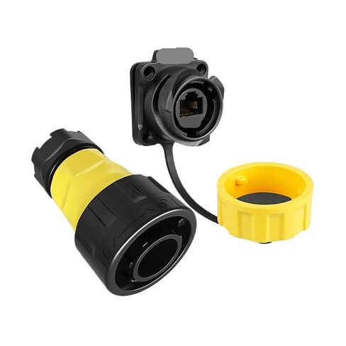 1PCS YM24 Waterproof Plastic RJ45 Connector(YM-24 RJ45 Plug) in Saudi Arabia