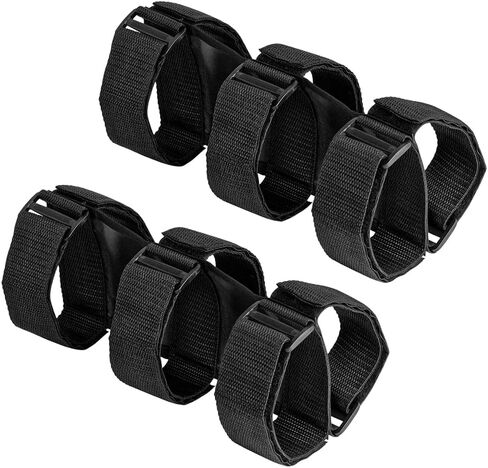 2PCS Car Roll Bar Fire Extinguisher Holder, Adjustable Vehicle Fire Extinguisher Mount Strap Brackets, Automotive Interior Safety Accessories, Universal for SUV Truck Off-Road (Black) in Saudi Arabia