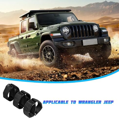 2PCS Car Roll Bar Fire Extinguisher Holder, Adjustable Vehicle Fire Extinguisher Mount Strap Brackets, Automotive Interior Safety Accessories, Universal for SUV Truck Off-Road (Black) in Saudi Arabia