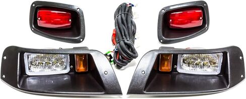 EPR Golf Cart مجموعة مصابيح LED كاملة للمصابيح الأمامية والذيل لموديلات الغاز والكهرباء EZGO TXT 1996-2013 in Kuwait