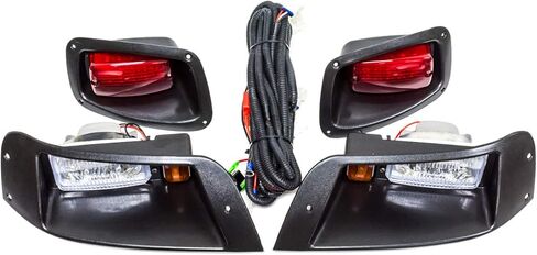 EPR Golf Cart مجموعة مصابيح LED كاملة للمصابيح الأمامية والذيل لموديلات الغاز والكهرباء EZGO TXT 1996-2013 in Kuwait