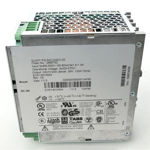1 قطعة لإمدادات الطاقة 2866792 QUINT-PS/3AC/24DC/20 in Kuwait