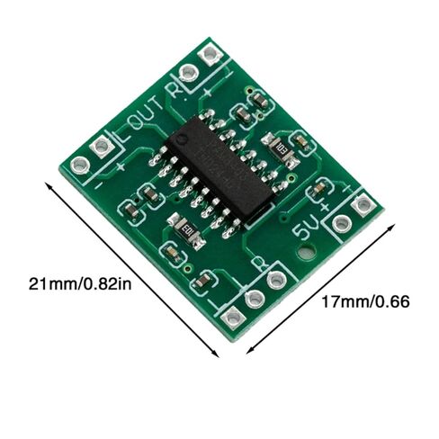 5PCS PAM8403 2x3W Class D Digital Amplifier Board - Ultra-Mini Power Amplifier Module with 2.5-5V Input USB Power Supply for Audio Speakers and Sound Systems (with Potentiometer) in Saudi Arabia