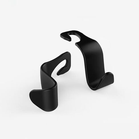 2pcs Car Seat Organizer Hooks Multi-Use Headrest Hanger - 3.9" L x 3.1" W in Saudi Arabia