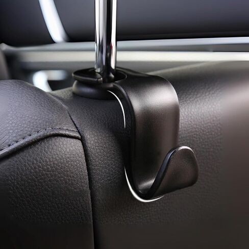 2pcs Car Seat Organizer Hooks Multi-Use Headrest Hanger - 3.9" L x 3.1" W in Saudi Arabia