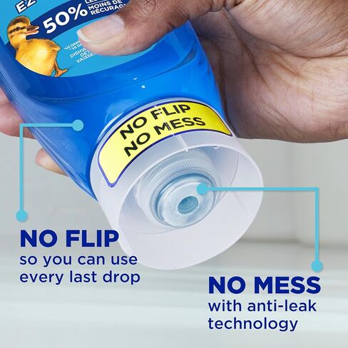 سائل غسيل الأطباق Dawn Dish Soap EZ-Squeeze + إسفنجة مضادة للخدش للأطباق، رائحة أصلية، تتضمن زجاجات 3 × 22 أونصة + إسفنجتين in Saudi Arabia