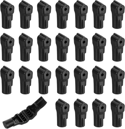uxcell 100pcs Peg Hook Locks Stop Locks, 4mm ABS Pegboard Display Hook Security Lock, Anti Sweep Theft Stop Locks for Retail Shop and Shopping Center Pegboard Display, Red in Saudi Arabia
