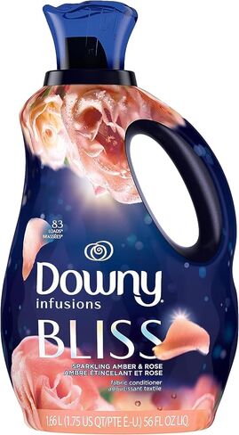 Downy Infusions Laundry Fabric Softener Liquid, Bliss, Sparkling Amber & Rose, 56 Fl Oz in Saudi Arabia