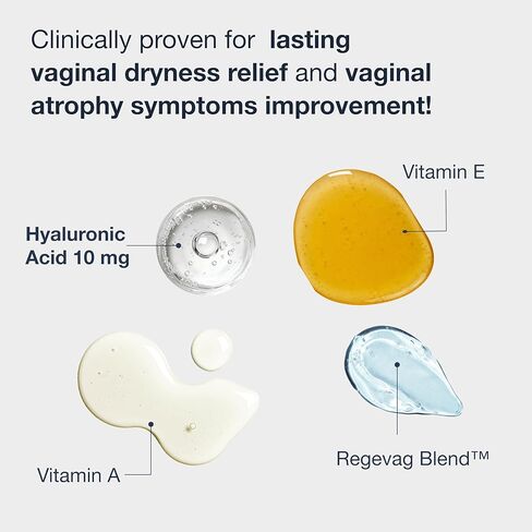 10 mg Hyaluronic Acid 10 inserts. Long lasting Feminine Moisturizer. Extra strenghts for dryness. With Vitamin A, E, Lactic Acid. Women-owned. Made in Italy in Saudi Arabia