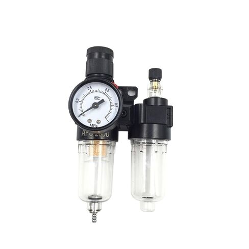 AFC2000 Air Compressor Treatment Unit Oil/Water Separator Regulator FRL Combo Fitting Filter Spray Gun Lubricator G1/4" Port in Saudi Arabia