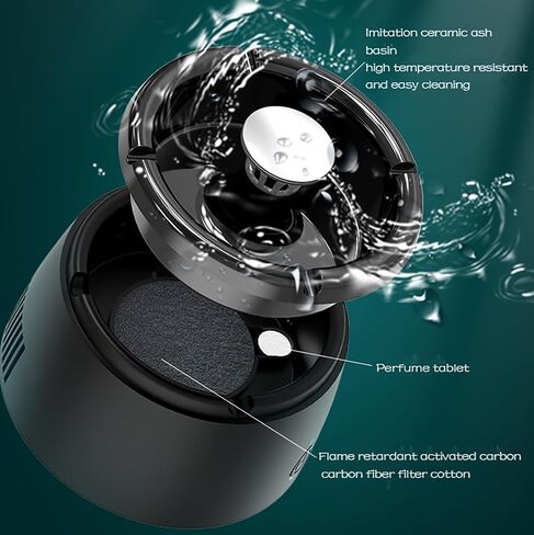 Smokeless Ashtray, Cleaner Air Smoke Removing Ashtray for Indoor and Outdoor Spaces in Saudi Arabia