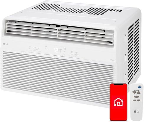 LG 12000 BTU Window Air Conditioners [2023 New] Remote Control WiFi App Ultra-Quite Washable Filter Cools 550Sq.Ft for Medium & Large Room AC Unit air conditioner Easy Install White LW1217ERSM1 in Saudi Arabia
