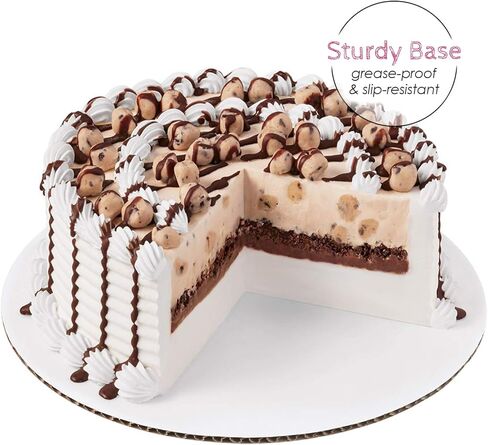 10 Inch White Cake Boards [48 Pack] Round Circle Cardboard Base Corrugated, Perfect for Cake Decorating in Saudi Arabia