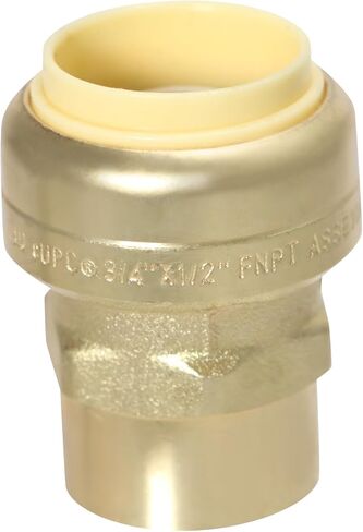قطعتان من محول XFITTING مقاس 3/4 بوصة × 1/2 بوصة أنثى NPT، نحاس، تركيبات سباكة للنحاس، Pex، CPVC in Kuwait