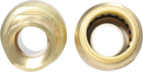 قطعتان من محول XFITTING مقاس 3/4 بوصة × 1/2 بوصة أنثى NPT، نحاس، تركيبات سباكة للنحاس، Pex، CPVC in Kuwait