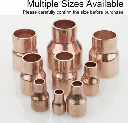 Joywayus 5PCS Copper Sweat Reducer Coupling 1/4" x 1/8" Pipe Fitting Pressure Plumbing Solder Connection in Saudi Arabia