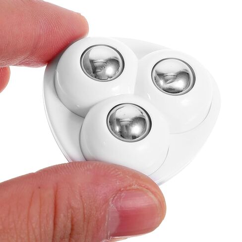 Mikinona 4Pcs Adhesive Swivel Caster Wheels for Appliances, Mini Sticky-On Ball Casters with White Steel Balls, Small Universal Appliance Wheels for Kitchen and Storage Bins in Saudi Arabia