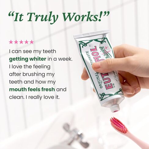 EUTHYMOL Whitening Toothpaste Travel Set (1.4fl oz*3, Pack of 3) - Stocking Stuffers. Stain Removal in 2 Weeks, Long-Lasting Freshness for Sensitive Gum & Teeth. Bad Breath, Cavity Prevention. in Saudi Arabia