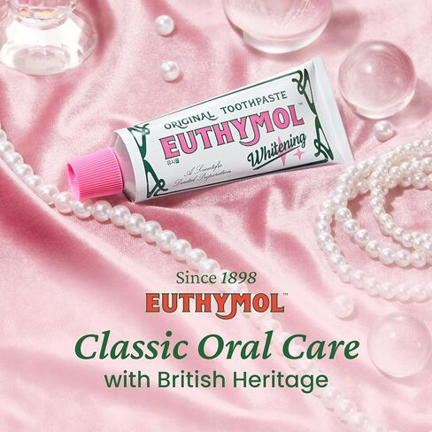 EUTHYMOL Whitening Toothpaste Travel Set (1.4fl oz*3, Pack of 3) - Stocking Stuffers. Stain Removal in 2 Weeks, Long-Lasting Freshness for Sensitive Gum & Teeth. Bad Breath, Cavity Prevention. in Saudi Arabia