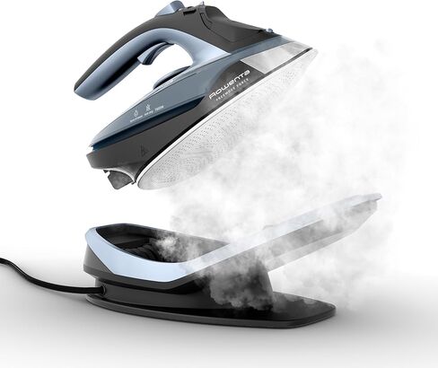 Rowenta Focus Stainless Steel Soleplate Steam Iron for Clothes 400 Microsteam Holes, Cotton, Wool, Poly, Silk, Linen, Nylon 1725 Watts Portable, Ironing, Garment Steamer DW5280 in Saudi Arabia