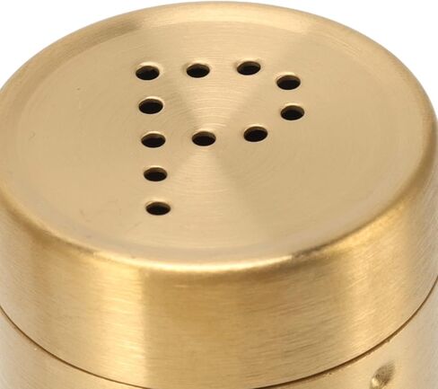 Gold Salt And Pepper Shakers Salt Shaker Gold Stainless Steel 2Pcs Gold Spice Jar Stainless Steel Rustproof Screw Open Top Seasoning Shaker Bottle For Salt Sugar Pepper Paprika in Saudi Arabia