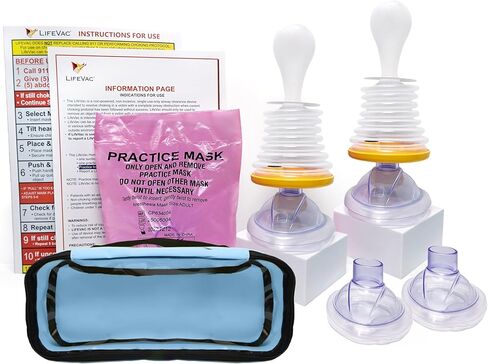 LifeVac Home & Blue Travel Kit Combo - Portable Suction Rescue Device, First Aid Kit for Kids and Adults, Portable Airway Suction Device for Children and Adults in Saudi Arabia