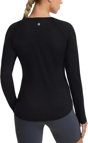 baleaf Women's Long Sleeve Workout Tops Atheltic Cooling Shirts UPF 50+ Soft Quick Dry Lightweight Running Gym Outdoor Hiking in Saudi Arabia