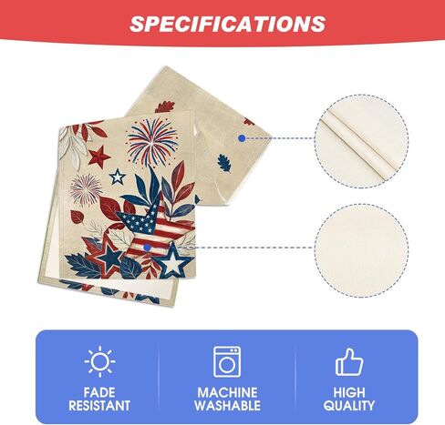 Artoid Mode Fireworks American Flag Stars 210 GSM 4th of July Table Runner, Memorial Day Kitchen Dining Table Decoration for Home Party Decor 13x72 Inch in Saudi Arabia