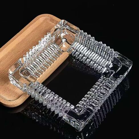 Ashtray 7" x 7" Large White Smoke for Cigarette and Cigars, Decorative Square Smoke Ashtray, For Indoor Home Office Decor or Patio Balcony Outdoor Use in Saudi Arabia