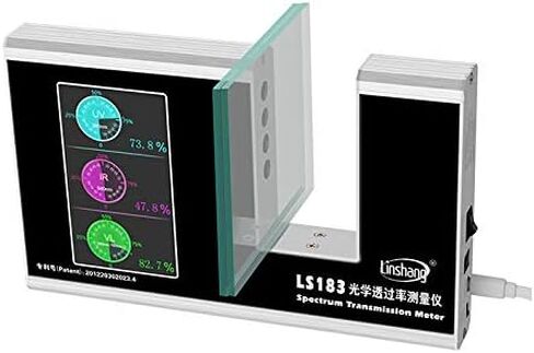 مقياس نقل الطيف من MeterTo LS183 طيف نقل الضوء الزجاجي U V 365nm الضوء المرئي 380nm-760nm IR 940nm سمك <47 مللي متر in Kuwait