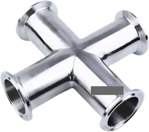 الأنابيب OD 89 مللي متر الفولاذ المقاوم للصدأ SS 304 4 طريقة تركيب متقاطع ثلاثي المشبك Feerule OD106mm IHNIEAEW in Kuwait