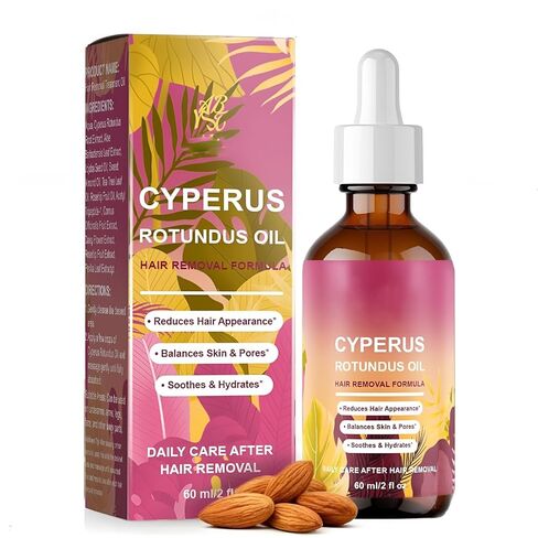 Cyperus Rotundus Oil for hair removal,100% Pure Natural Essential Oil for Skin Care & Hair remove, Supports Reduction of Hair Growth, 2 fl oz in Saudi Arabia