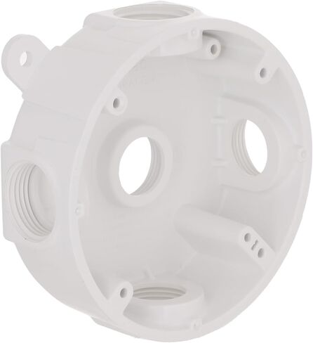 BELL PRB57550WH صندوق دائري مقاوم للطقس، خمسة منافذ ملولبة مقاس 1/2 أو 3/4 بوصة، باللون الأبيض in Saudi Arabia