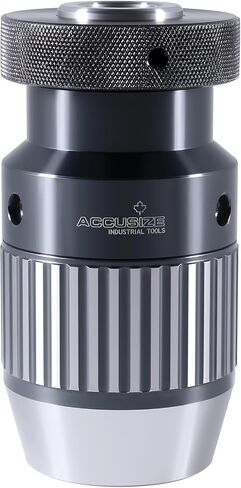 Accusize Industrial Tools 1/32–3/4 in Capacity, Jacobs Taper 3JT, Precision Keyless Drill Chuck, 0.0048 in TIR, Keyless Hand‑Tightening in Saudi Arabia