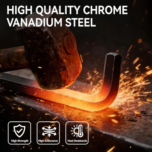DISEN 30 PCS Upgraded Magnetic Hex Key Allen Wrench Set, Metric (0.7-10 mm) and SAE(0.028-3/8 inch) Allen Wrenches L Shape Hex Keys with Torque Handle, Chrome Vanadium Steel in Saudi Arabia