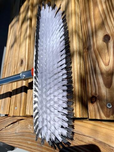 BITOPE Deck Scrub Brush with Long Handle, Heavy Duty Floor Cleaning Brush Scrubber with Stiff Bristle for Concrete Tile Patio Garage Bathroom in Saudi Arabia