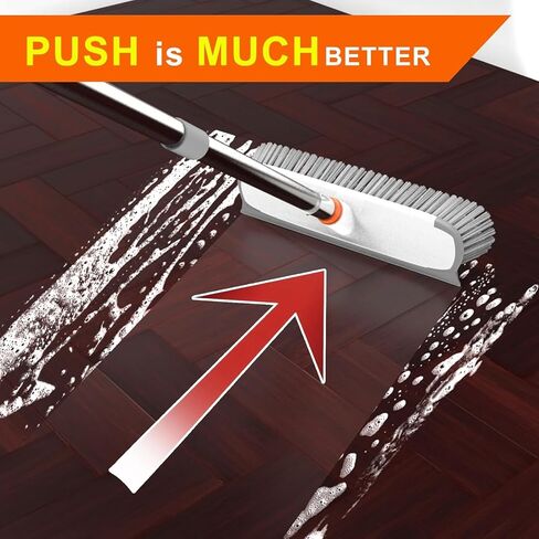 BITOPE Deck Scrub Brush with Long Handle, Heavy Duty Floor Cleaning Brush Scrubber with Stiff Bristle for Concrete Tile Patio Garage Bathroom in Saudi Arabia